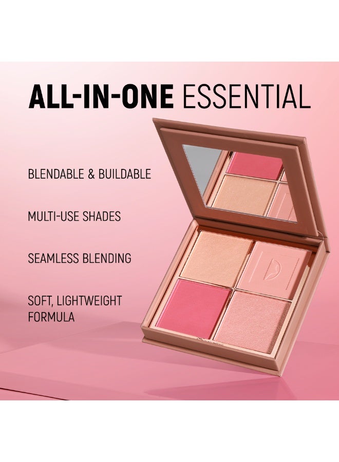 كاركتر ٤ ألوان بلاش & هايلايتر باليت - Image 4